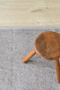 Tapis Luca - Taupe en coton recyclé