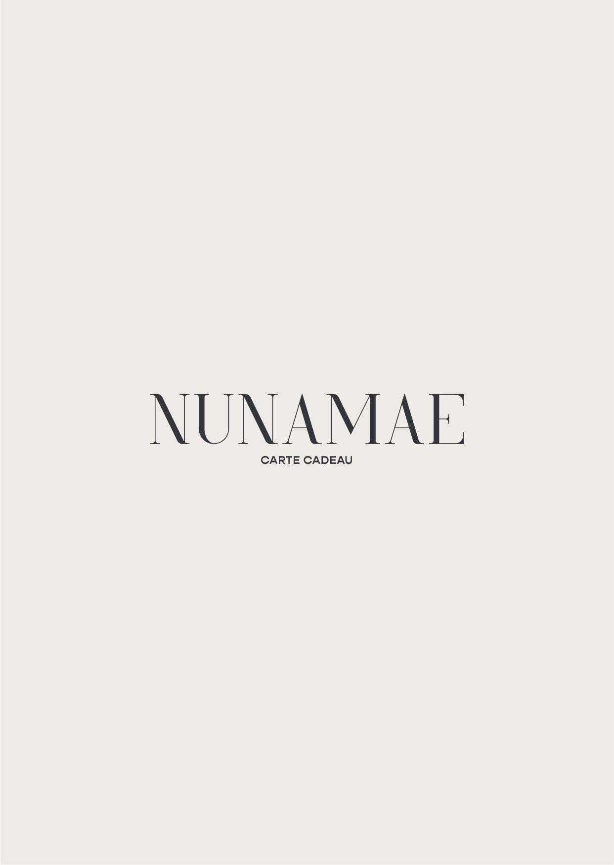 Carte Cadeau Nunamae - Nunamae