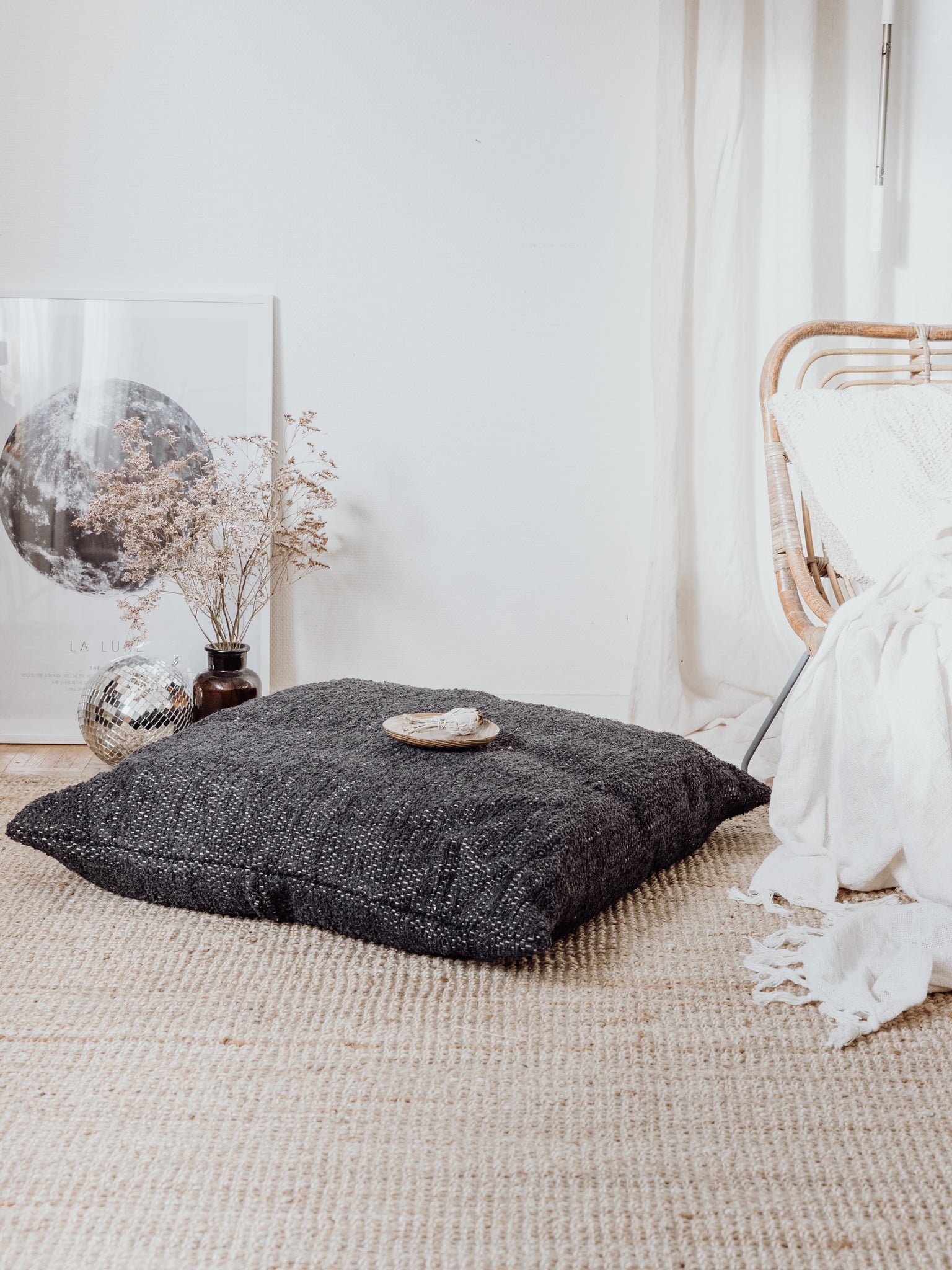 Housse de coussin Simon - Gris